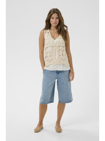 Cream CRLotu Vest 10614909-SS26