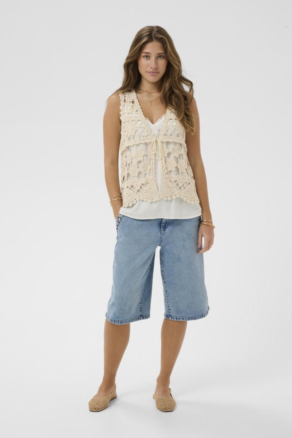 Cream CRLotu Vest 10614909-SS26