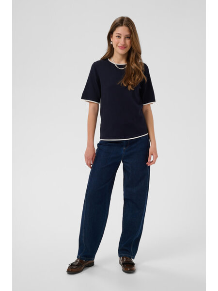 St Tropez MilaSZ Contrast Stripe SS Pullover 30514647-FW26