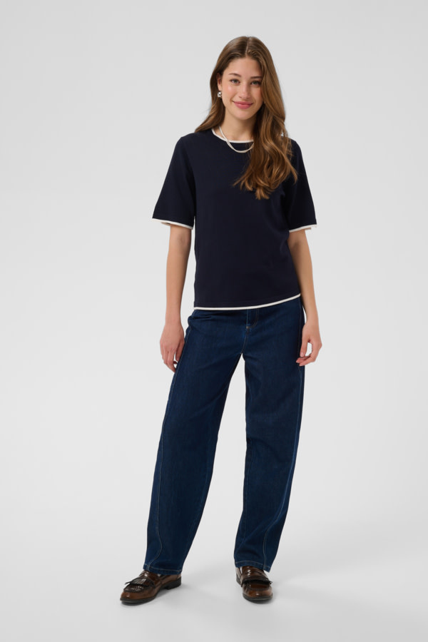 St Tropez MilaSZ Contrast Stripe SS Pullover 30514647-FW26