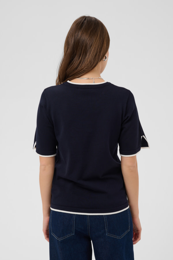 St Tropez MilaSZ Contrast Stripe SS Pullover 30514647-FW26