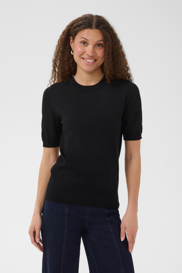 St Tropez MilaSZ Pointelle SS Pullover 30514645-FW26