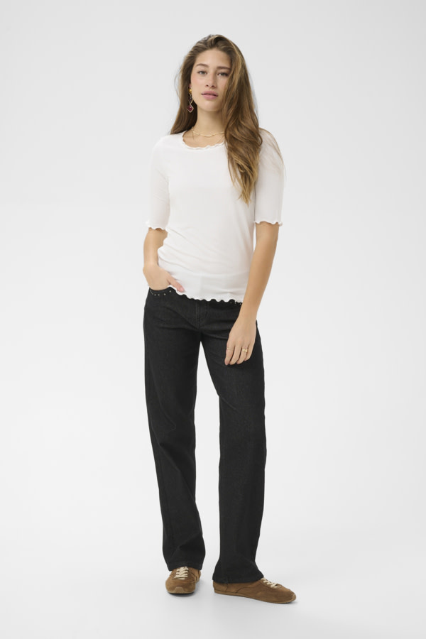 Cream CRRibba s/s Blouse 10611076-FW26