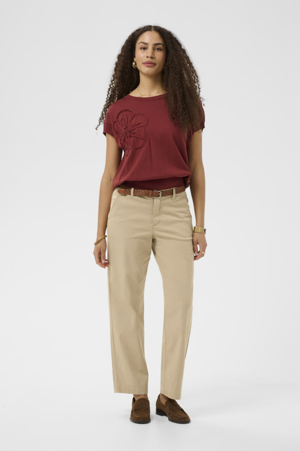 Cream CRLorraine Belt Pant 10613668-FW26