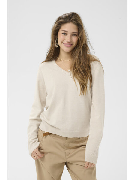 Cream CRDela Knit Pullover 10615141-FW26