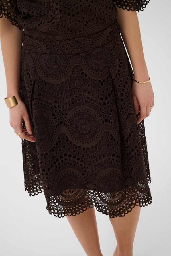 Cream CRBaja Skirt 10615150-FW26