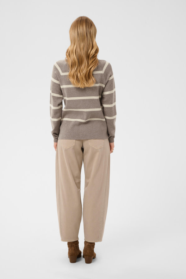Cream CRDela Button Pullover 10614314-FW26