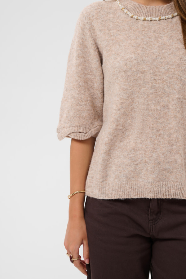 Cream CRTrusty Knit Blouse 10615358-FW26