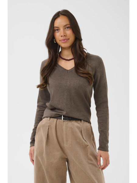 St Tropez MilaSZ LS V-Neck Pullover 30513960-FW26