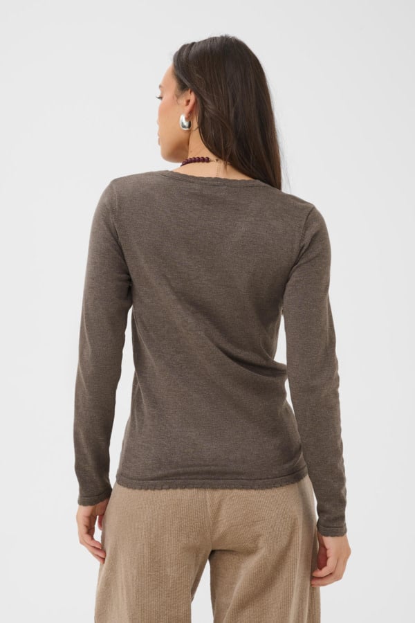 St Tropez MilaSZ LS V-Neck Pullover 30513960-FW26