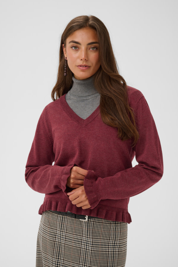 Culture CUclare Annemarie Frill Vneck 50113630-FW26