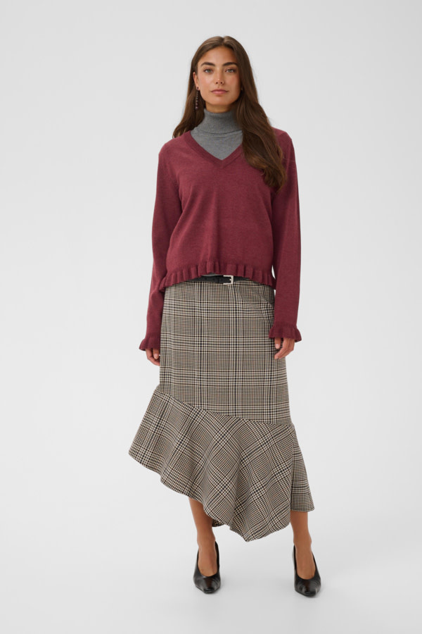 Culture CUclare Annemarie Frill Vneck 50113630-FW26
