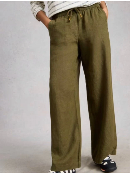White Stuff Ally Linen Wide Leg Trouser 445119