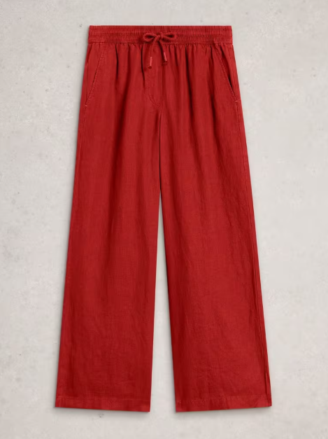 White Stuff Ally Linen Wide Leg Trouser 445119
