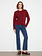 Charlie B Crew Neck Cropped Sweater with Pocket C2052/736A -FW26