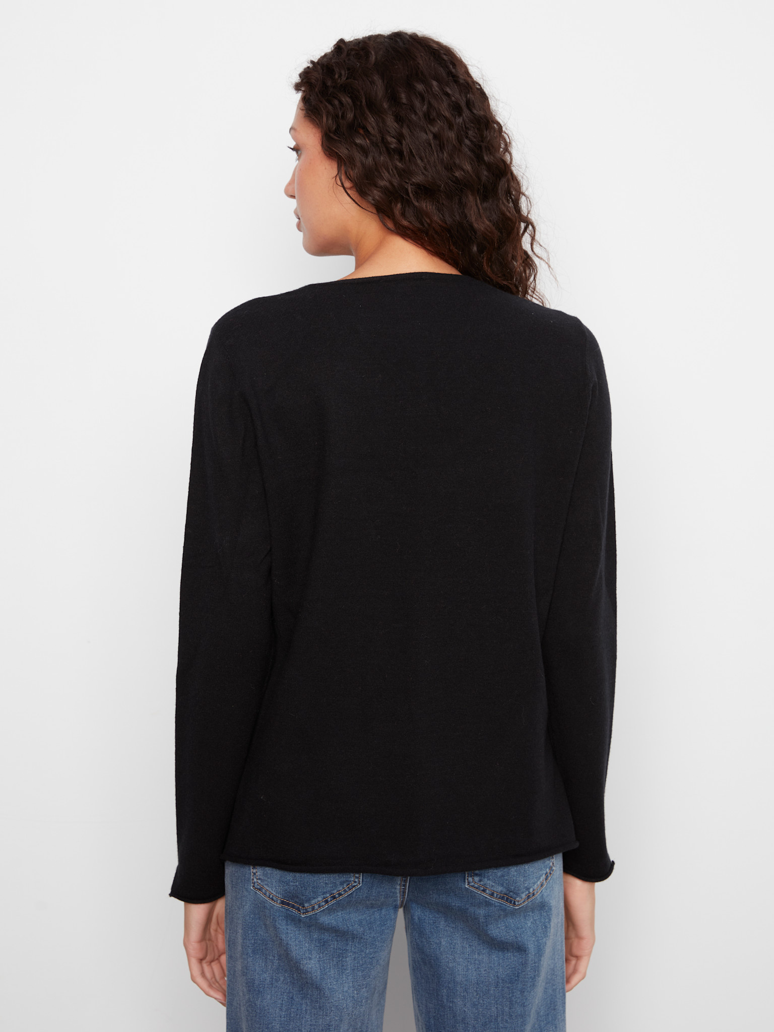 Charlie B Long Sleeve V Neck Sweater C2279RPR/464A -FW26