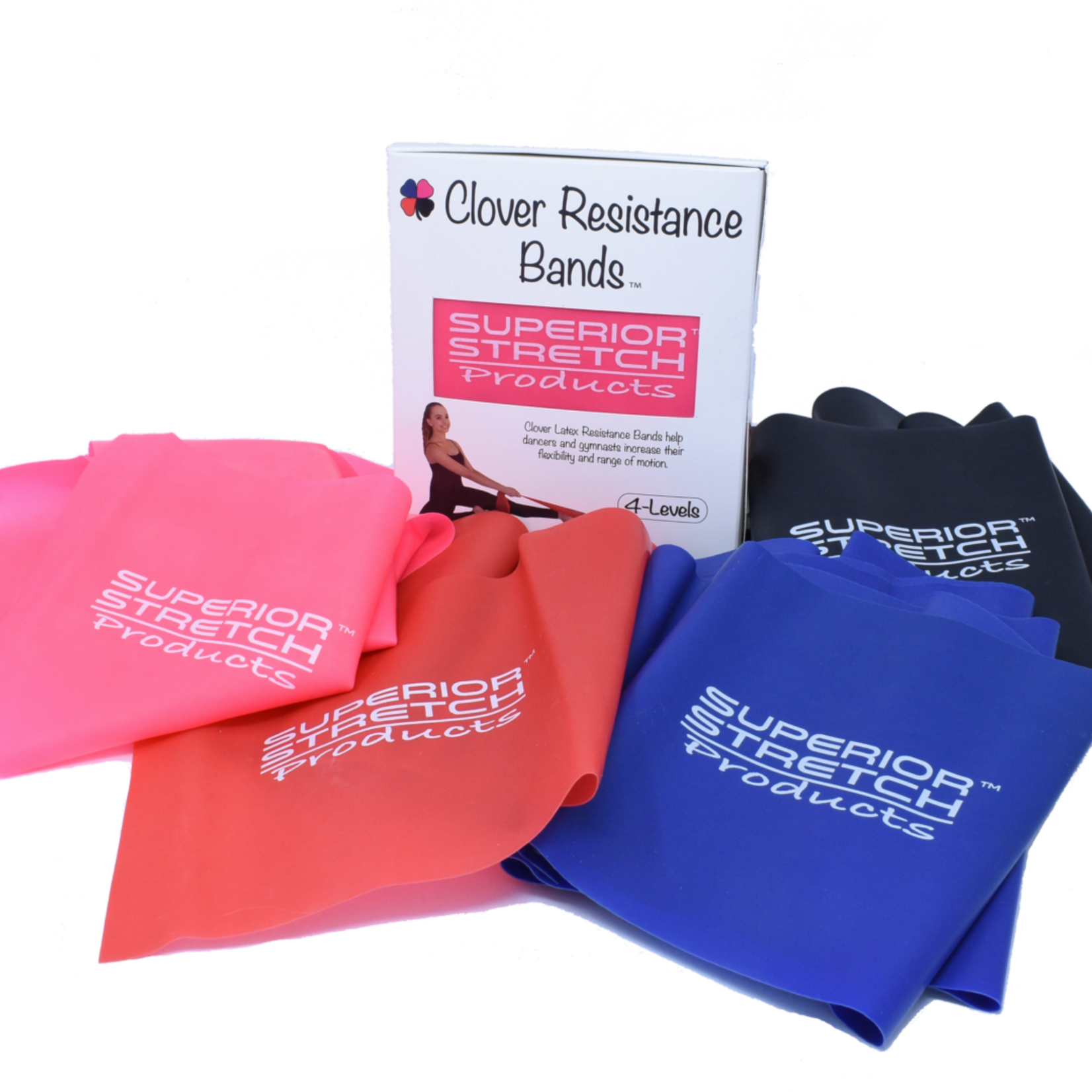 Superior Stretch Superior Stretch Clover Resistance Bands (Set 4)