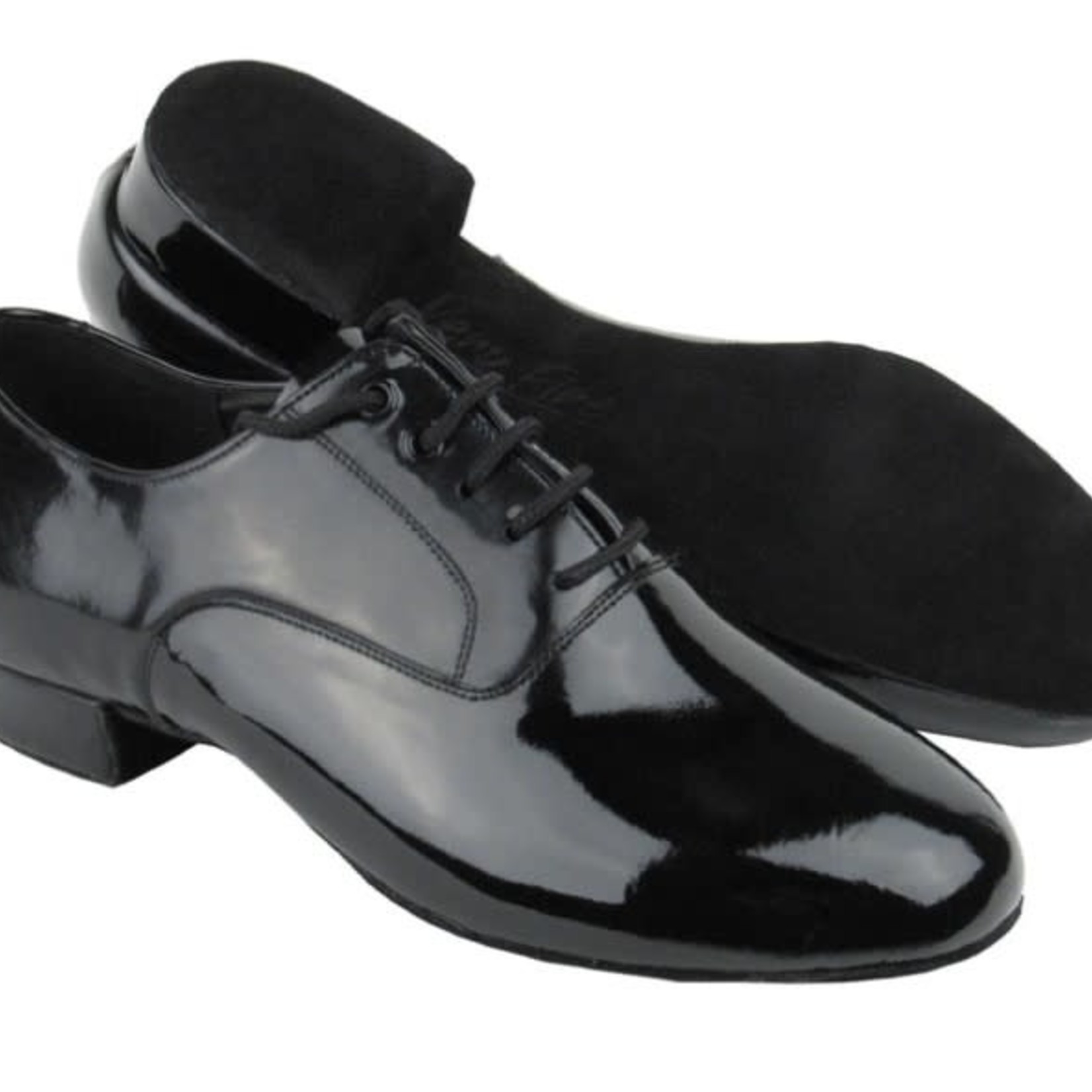 Very Fine Very Fine C919101 1" Black Patent Leather Men's Ballroom Shoe