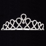 Dasha Designs Dasha Designs 2807 Looped Hearts Tiara