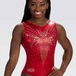 GK Elite GK Elite E4352 Red Loyalty Replica Workout Leotard