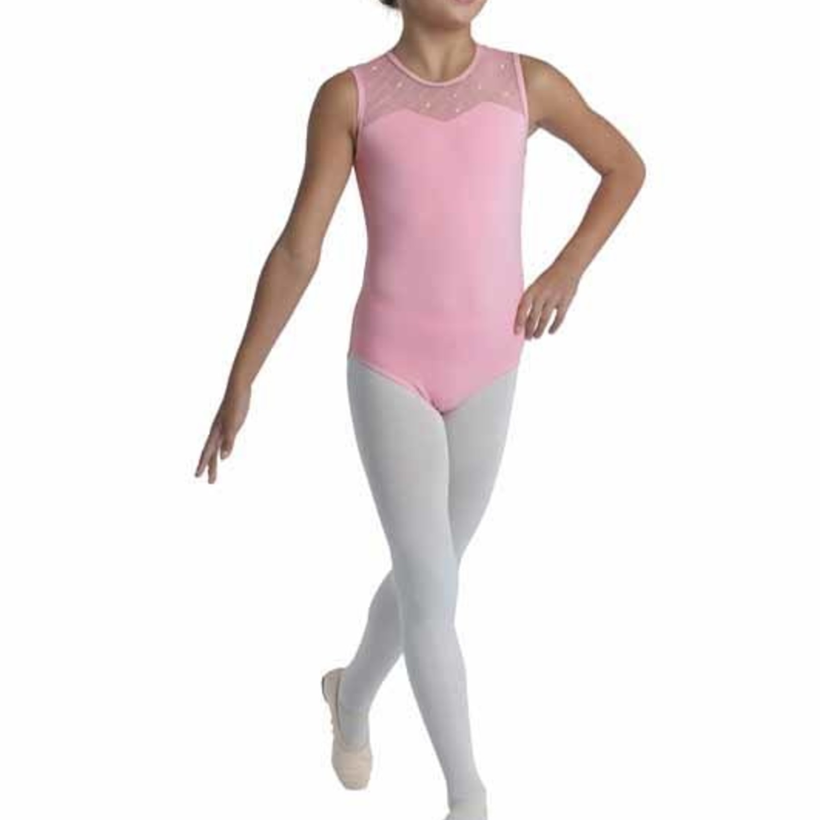 DanzNMotion DanzNMotion 20114C Tank Leotard w/ Clear Sequins