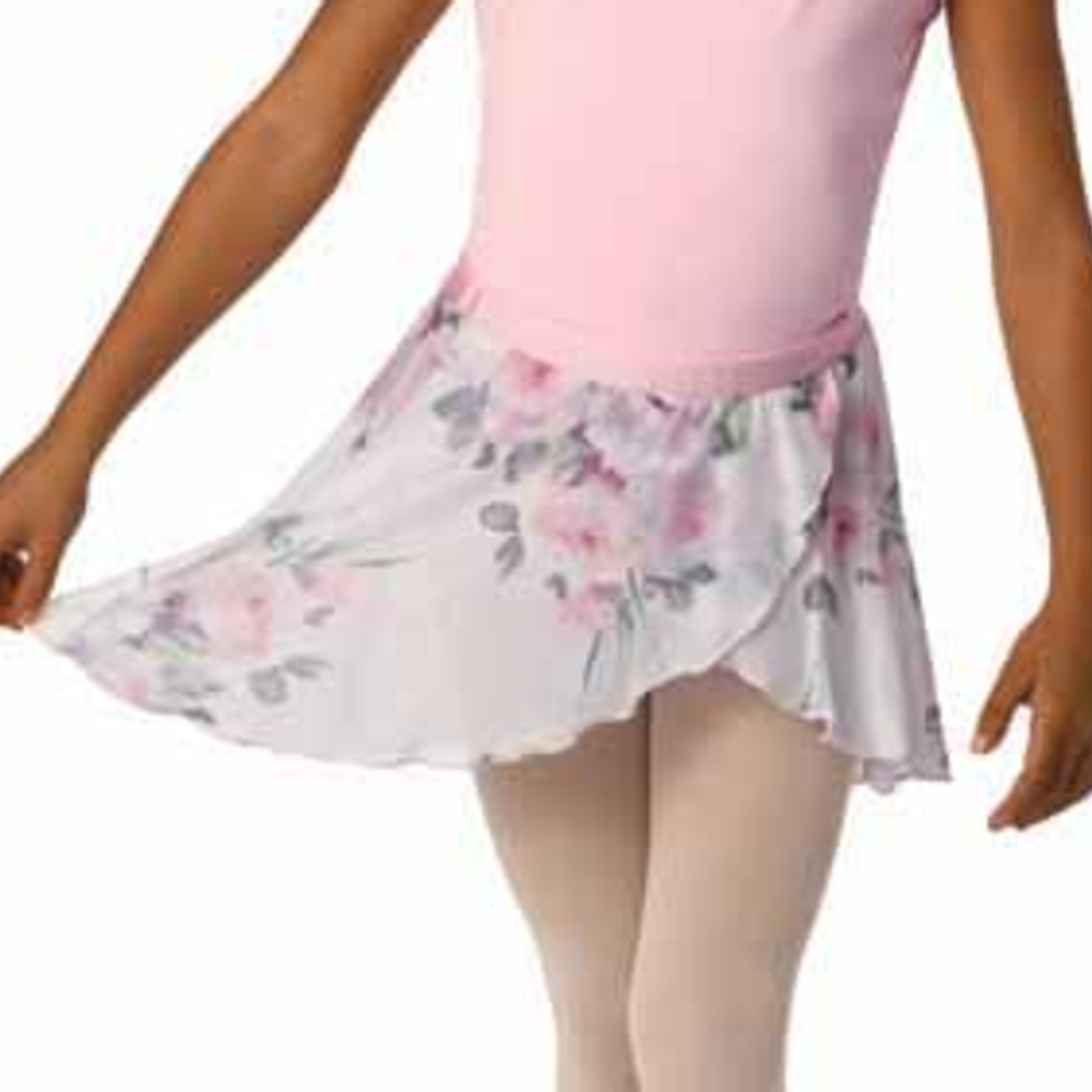 DanzNMotion DanzNMotion 20404C Pull-on Floral Skirt