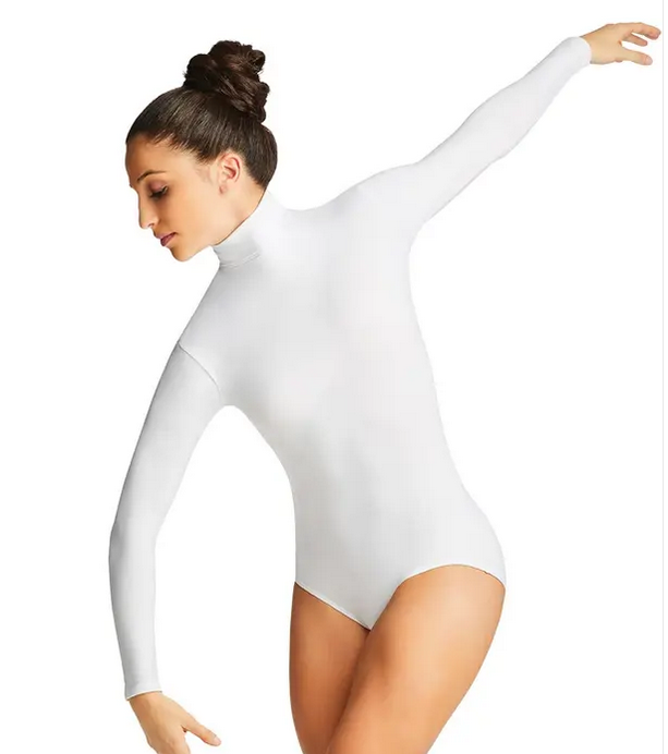 Capezio Tb41 Turtleneck Long Slv Leotard Mk Dancewear 