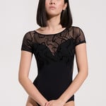 Nikolay Nikolay Farrah Mesh Cap Slv Leotard