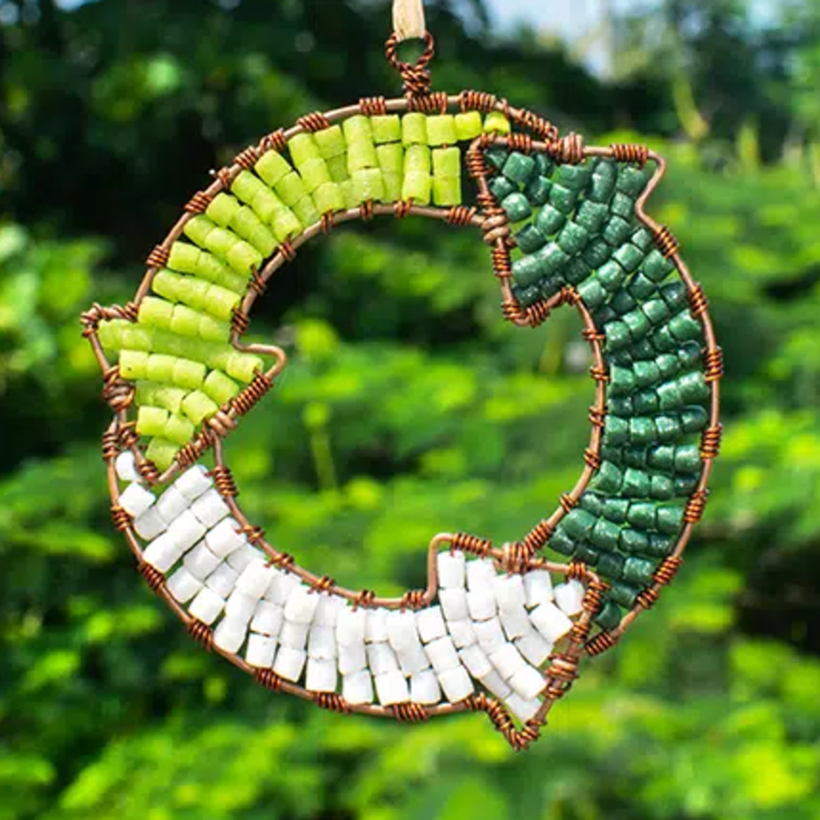 Global Mamas Global Mamas Recycled Glass Recycle Symbol Ornament