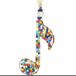 Global Mamas Global Mamas Recycled Glass Musical Note Ornament