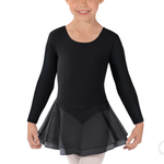 Eurotard Eurotard 10465 Girls Long Slv Skirted Leotard