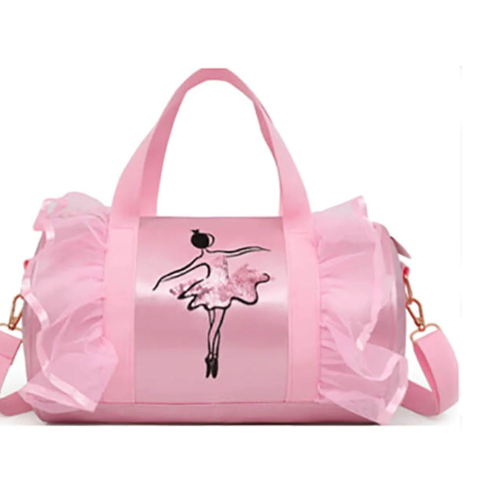 Nutcracker Ballet Gifts Nutcracker Ballet Gifts Bag-011 PNK Ballerina Satin & Lace Duffle