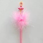 Nutcracker Ballet Gifts Ballerina with tutu Pink Furry Ball Pen