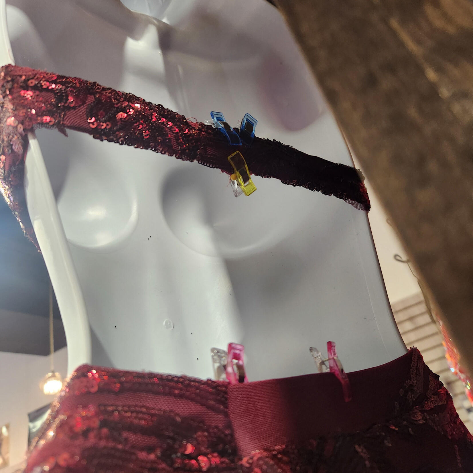 MK Dancewear MK Dancewear Burgundy 2-piece competition costume
