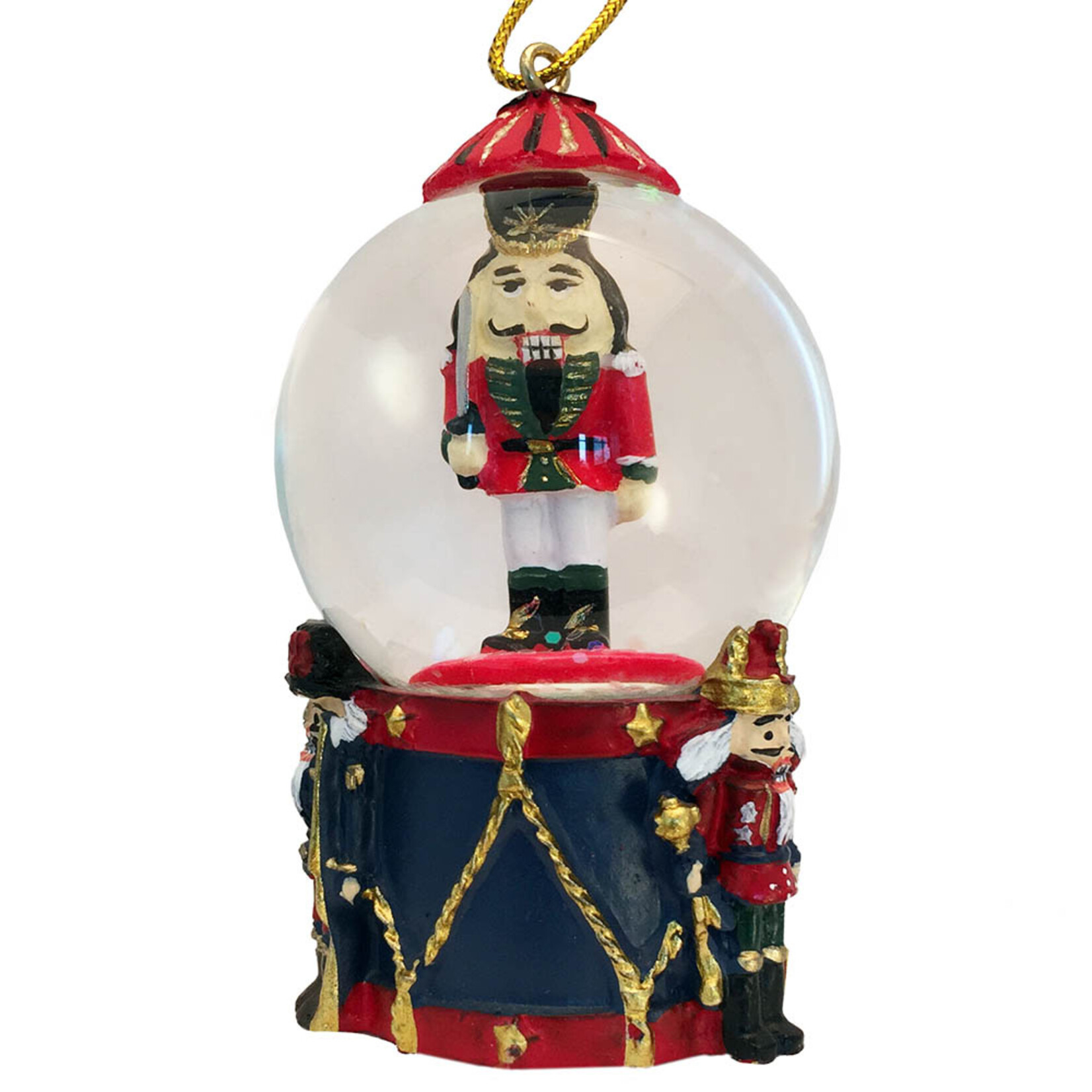 Nutcracker Ballet Gifts Mini Nutcracker on Drum Snow Globe