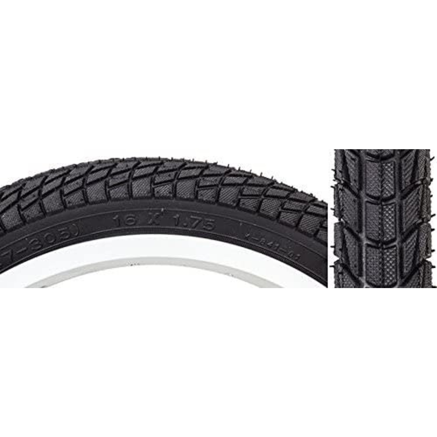 SUNLITE TIRES SUNLT 16x1.75 BK/BK KONTACT K841 WIRE