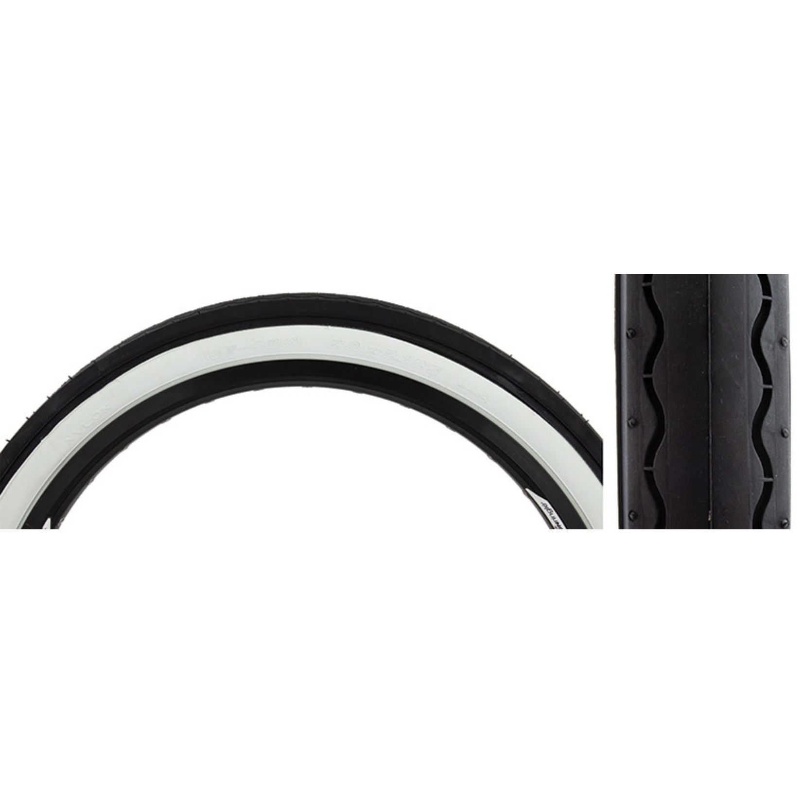 SUNLITE TIRES SUNLT 20x2.125 BK/WH SLICK 841 WIRE