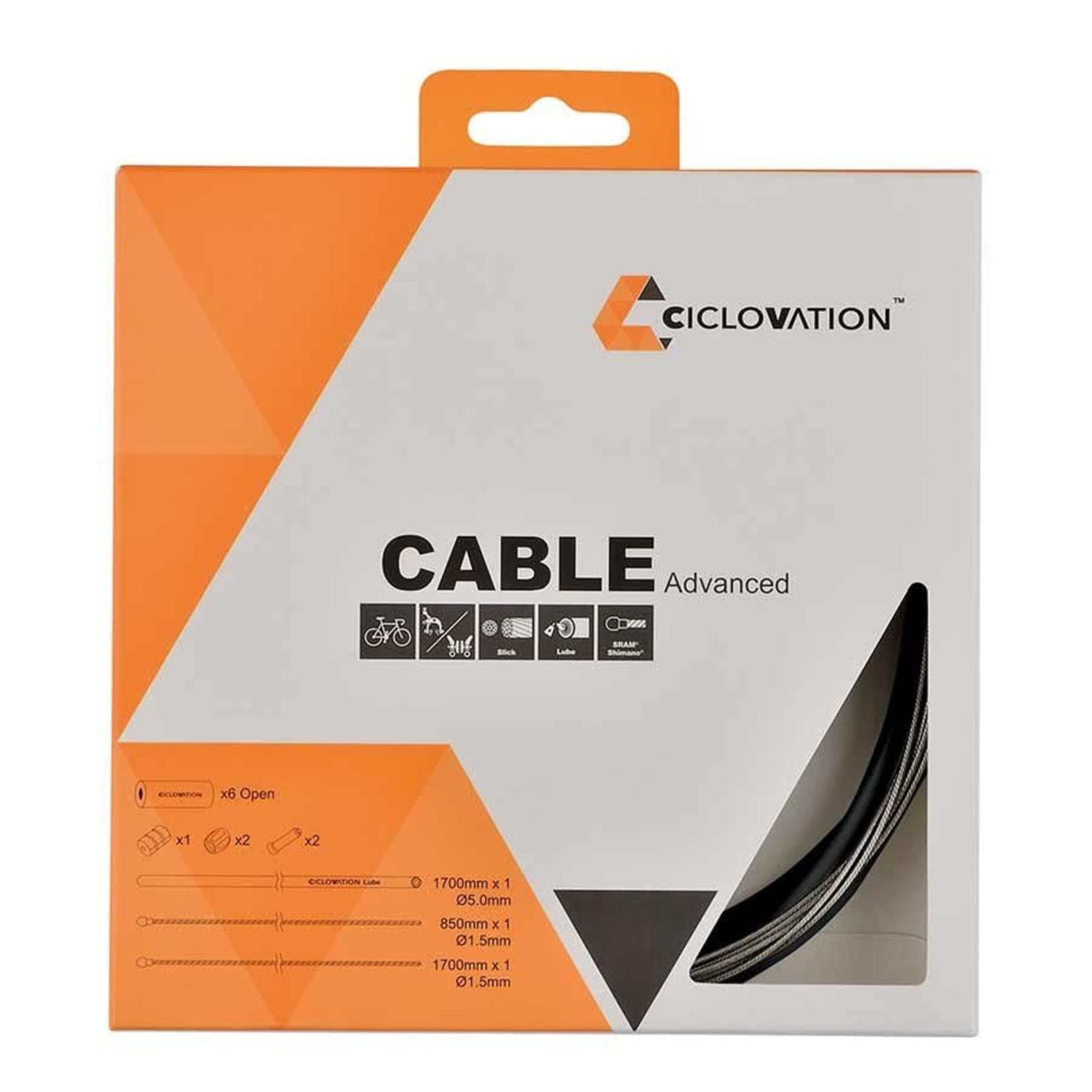 Ciclovation Ciclovation Brake Cable MTB Stainless Slick Set - Each