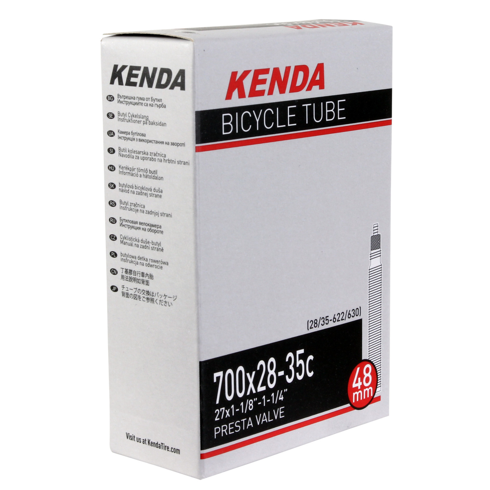 KENDA Butyl Tube, 700 x 28-35c PV/60mm - Each