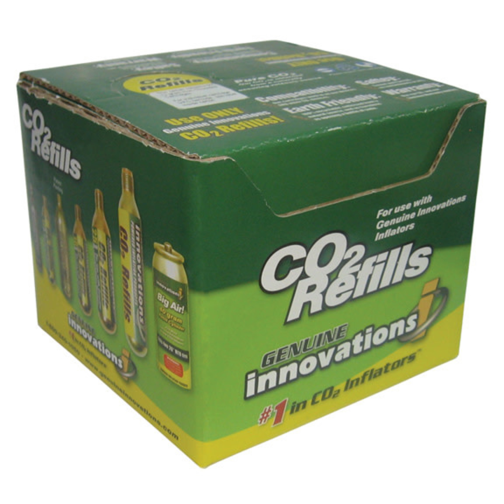 Genuine Innovations CO2 Cartridge, 20g, Threaded, Single