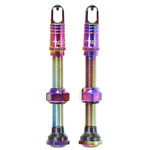 RideFast RideFast Nut Jobs Tubeless Valves, 46mm Pair- Oil Slick