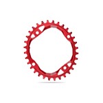 Absolute Black Absolute Black Oval 104 & 64 BCD Chainring, Red