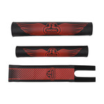 SE BIKES SE Bikes Pad Set, Wings/Red/Black