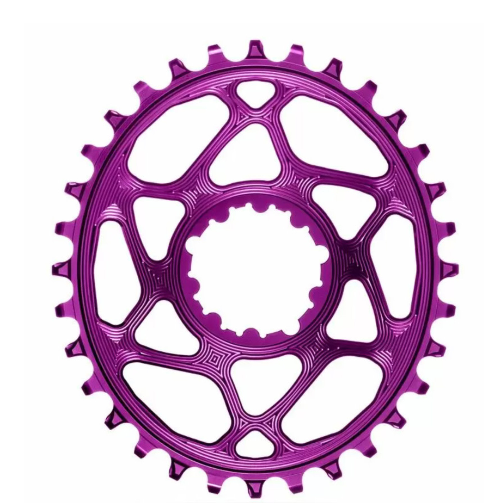 Absolute Black Oval SRAM DM (Boost 3mm) Chainring, 36T - Purple