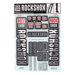 RockShox RockShox Decal Kit-35mm, Dual Crown, White