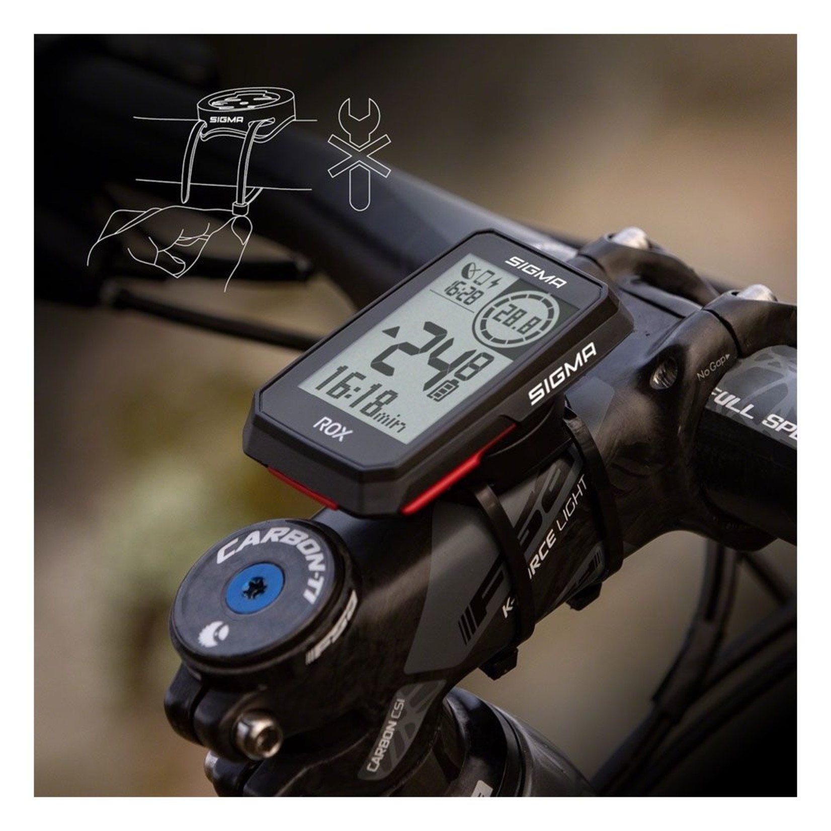 Sigma ROX 2.0 GPS Bike - Wireless, Black - Sandstone Cycles Bicycle Sales and Service