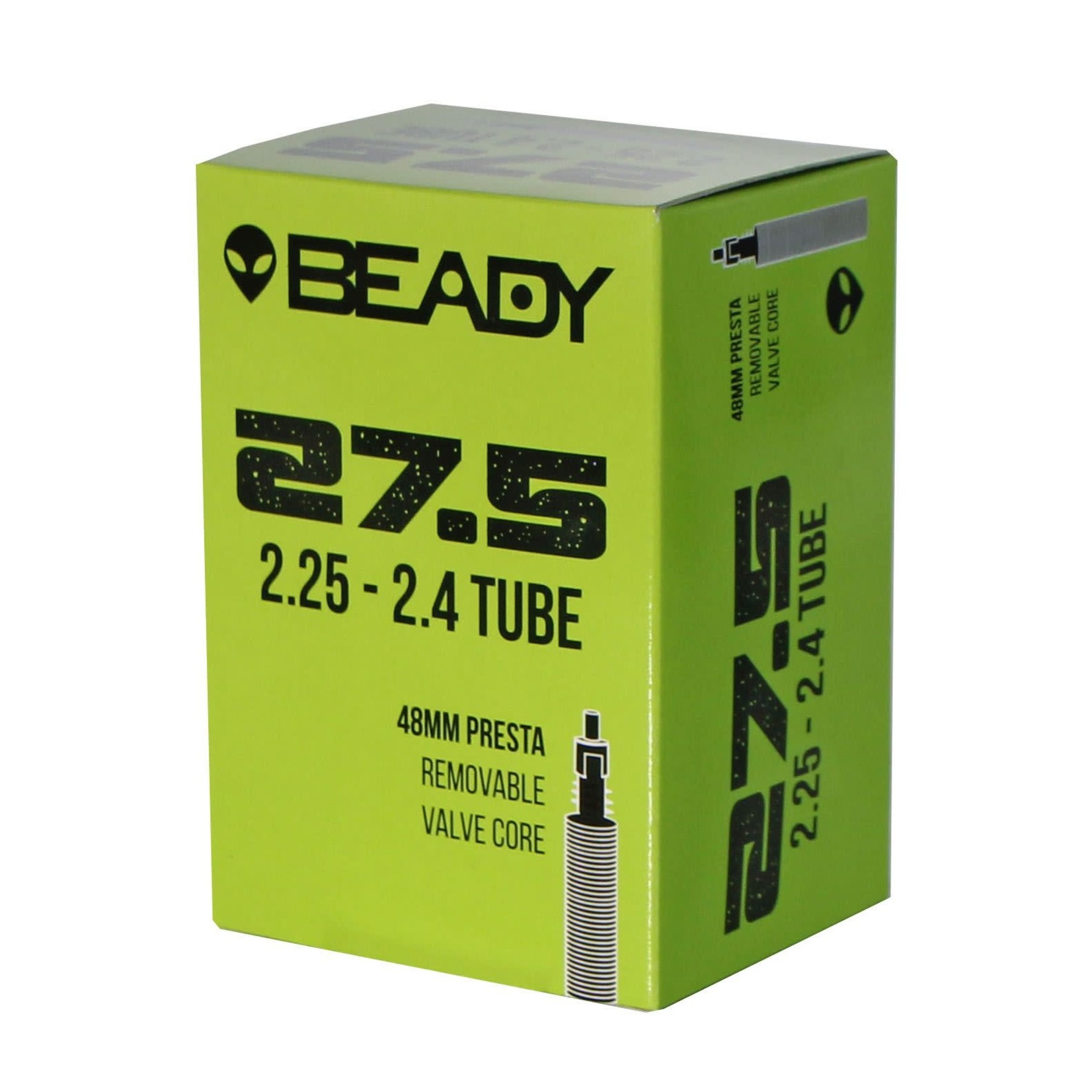 Beady Beady Butyl Tube, 27.5x2.25-2.40, Presta