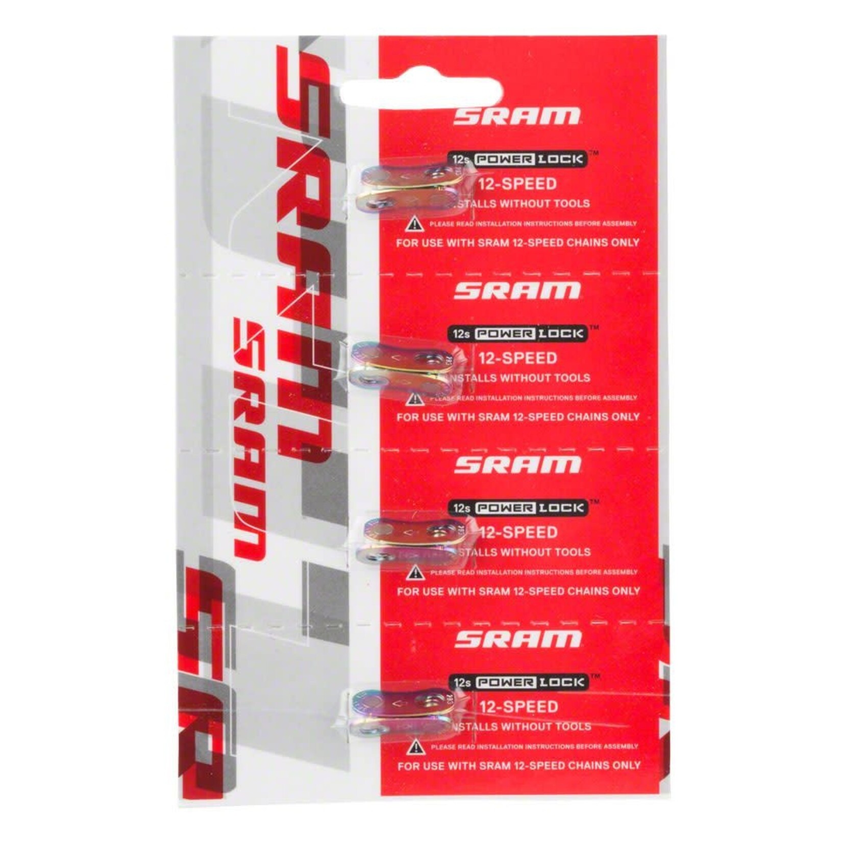 SRAM Chain Part Sram Powerlock 12-Speed Connector Rainbow 4 Pack