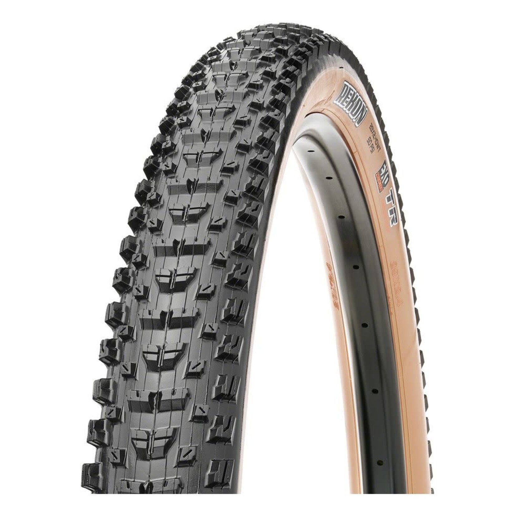 Maxxis Maxxis Rekon Tire, 29x2.6, Tubeless, Folding, Black/Dark Tanwall, Dual, EXO, WT