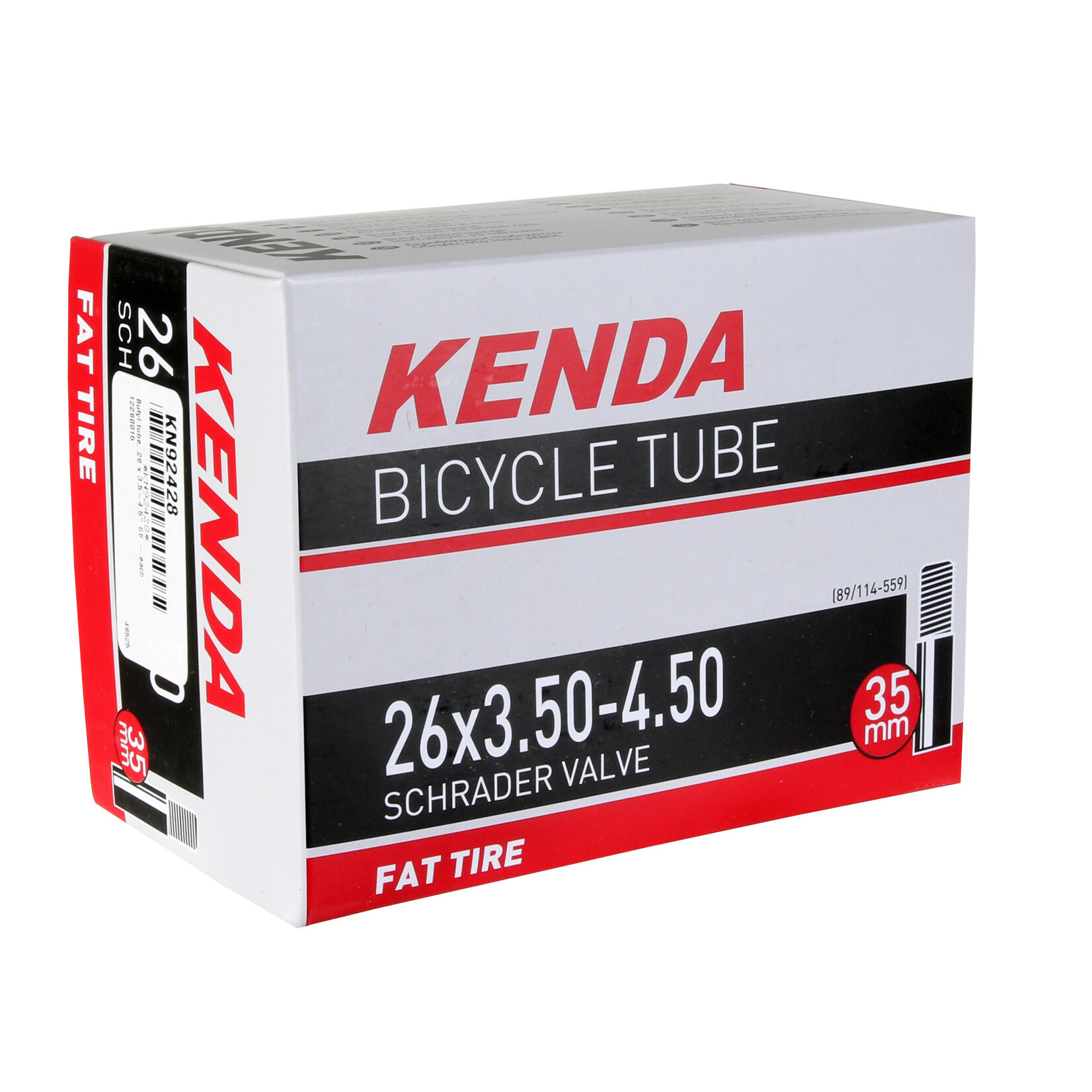 KENDA Kenda Butyl Tube, 26 x 3.5-4.5" SV